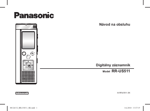 Návod Panasonic RR-US511 Záznamník zvuku