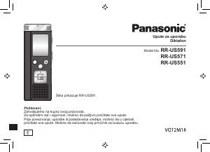 Priručnik Panasonic RR-US551 Audiosnimač