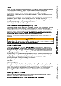 Bruksanvisning Mercury EFI 100 Utombordare