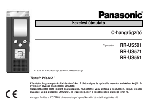 Használati útmutató Panasonic RR-US551 Hangrögzítő