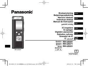 Manuál Panasonic RR-US571 Audiozáznamník