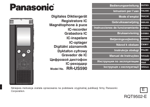 Посібник Panasonic RR-US590 Диктофон