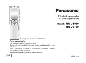 Priručnik Panasonic RR-US750 Audiosnimač