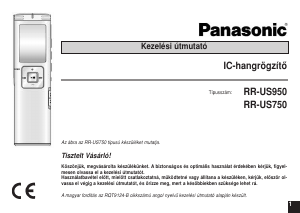 Használati útmutató Panasonic RR-US750 Hangrögzítő