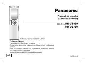 Priručnik Panasonic RR-US950 Audiosnimač