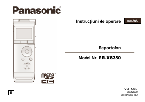 Manual Panasonic RR-XS350 Reportofon