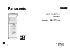 Priručnik Panasonic RR-XS350E Audiosnimač