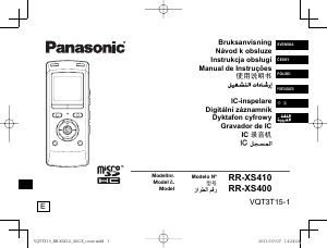 Bruksanvisning Panasonic RR-XS410E Diktafon