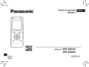 Priručnik Panasonic RR-XS410E Audiosnimač