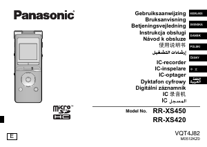 Manuál Panasonic RR-XS420 Audiozáznamník