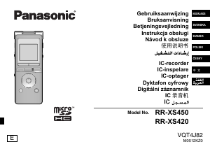 Handleiding Panasonic RR-XS420E Audiorecorder