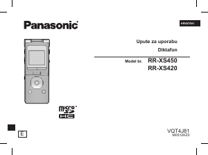 Priručnik Panasonic RR-XS420E Audiosnimač