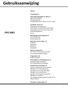 Handleiding Indesit DFG 26B1 Vaatwasser