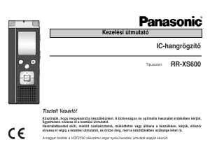 Használati útmutató Panasonic RR-XS600E Hangrögzítő