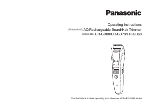 Használati útmutató Panasonic ER-GB60 Szakállvágó