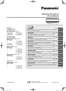 Manuale Panasonic U-100PE1E8A Condizionatore d’aria