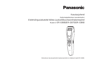 Kasutusjuhend Panasonic ER-GB60 Habemepiiraja