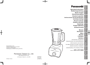 Handleiding Panasonic MX-ZX1800 Blender