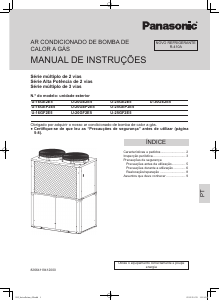 Manual Panasonic U-16GF2E5 Ar condicionado