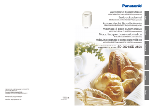 Manual de uso Panasonic SD-2501WXE Máquina de hacer pan