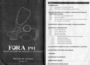 Manual Fora P91 Tensiometru