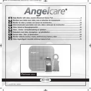 Manual de uso Angelcare AC1100 Vigilabebés