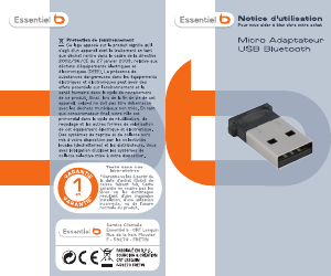 Mode d’emploi Essentiel B USB Adaptateur bluetooth