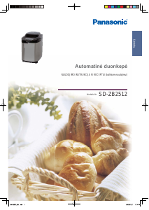 Vadovas Panasonic SD-ZB2512 Duonos kepimo aparatas
