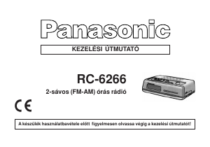 Használati útmutató Panasonic RC-6266 Ébresztőórás rádió