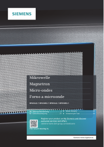 Manuale Siemens BF634LGS1 Microonde