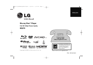 Manual LG BD270 Blu-ray Player