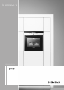 Manual de uso Siemens HF12G564 Microondas