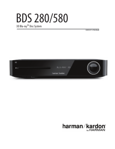 Manual Harman Kardon BDS 280 Blu-ray Player