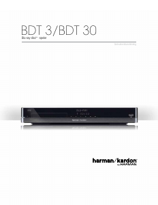 Handleiding Harman Kardon BDT 3 Blu-ray speler