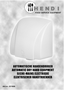 Manual Hendi 221808 Hand Dryer