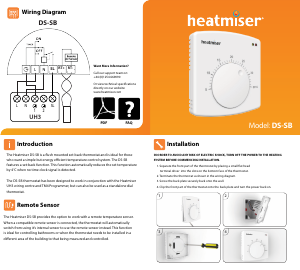 Handleiding Heatmiser DS-SB Thermostaat