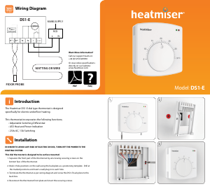 Manual Heatmiser DS1-E Thermostat