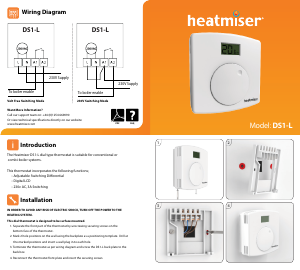 Handleiding Heatmiser DS1-L Thermostaat