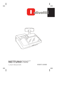 Bedienungsanleitung Olivetti Nettun 7000 Registrierkasse