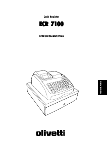 Bedienungsanleitung Olivetti ECR 7100 Registrierkasse