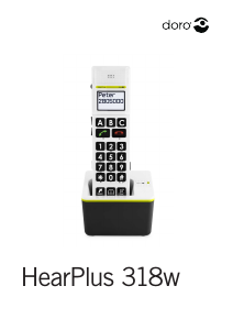 Bedienungsanleitung Doro HearPlus 318w Schnurlose telefon