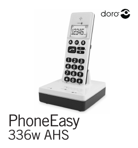 Bruksanvisning Doro PhoneEasy 336w AHS Trådløs telefon