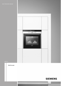 Manual Siemens HB74AS551E Oven