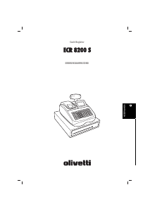 Bedienungsanleitung Olivetti ECR 8200 S Registrierkasse