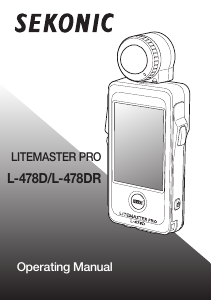 Manual Sekonic L-478D LiteMaster Pro Light Meter