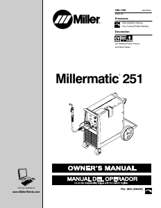 Manual Miller Millermatic 251 Welder