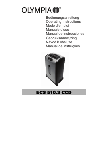 Manuál Olympia ECS 510.3 CCD Skartovačka