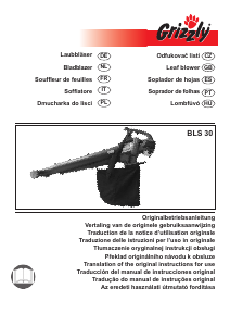 Manuál Grizzly BLS 30 Fukar na listí