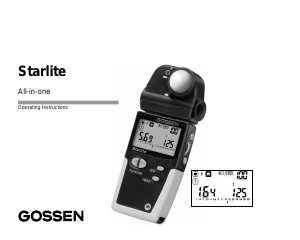 Manual Gossen Starlite Light Meter