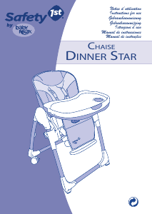 Manual Safety1st Chaise Dinner Star Baby High Chair